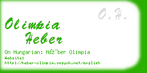 olimpia heber business card